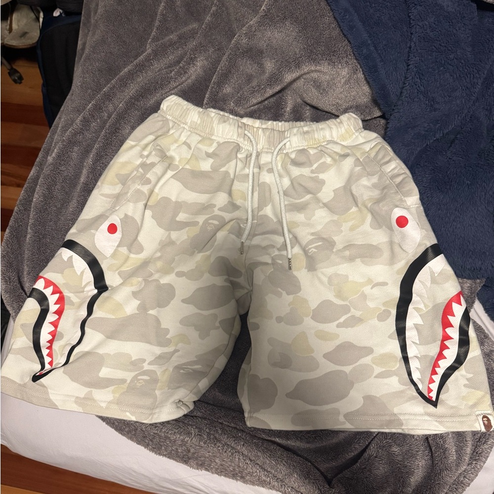 Bape Shark Face Camo Shorts